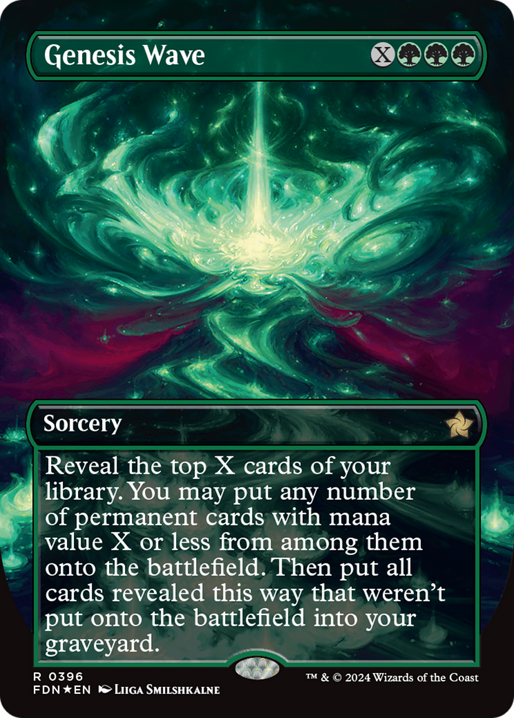 Genesis Wave (Borderless) (Mana Foil) [Foundations] | Rock City Comics