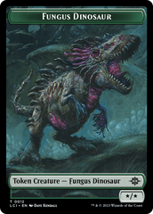 Fungus Dinosaur // Vampire Demon Double-Sided Token [The Lost Caverns of Ixalan Tokens] | Rock City Comics