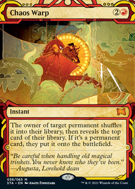 Chaos Warp (Foil Etched) [Strixhaven: School of Mages Mystical Archive] | Rock City Comics