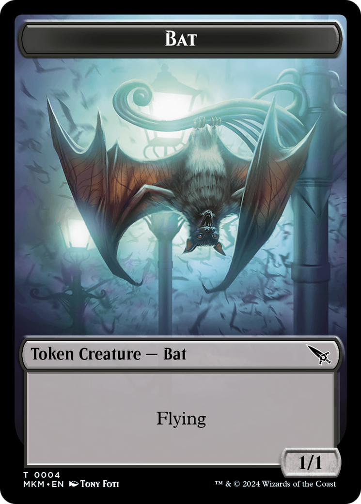 Bat Token [Murders at Karlov Manor Tokens] | Rock City Comics