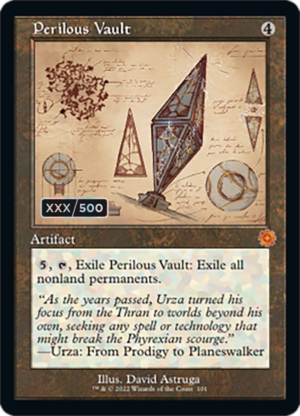 Perilous Vault (Retro Schematic) (Serialized) [The Brothers' War Retro Artifacts] | Rock City Comics
