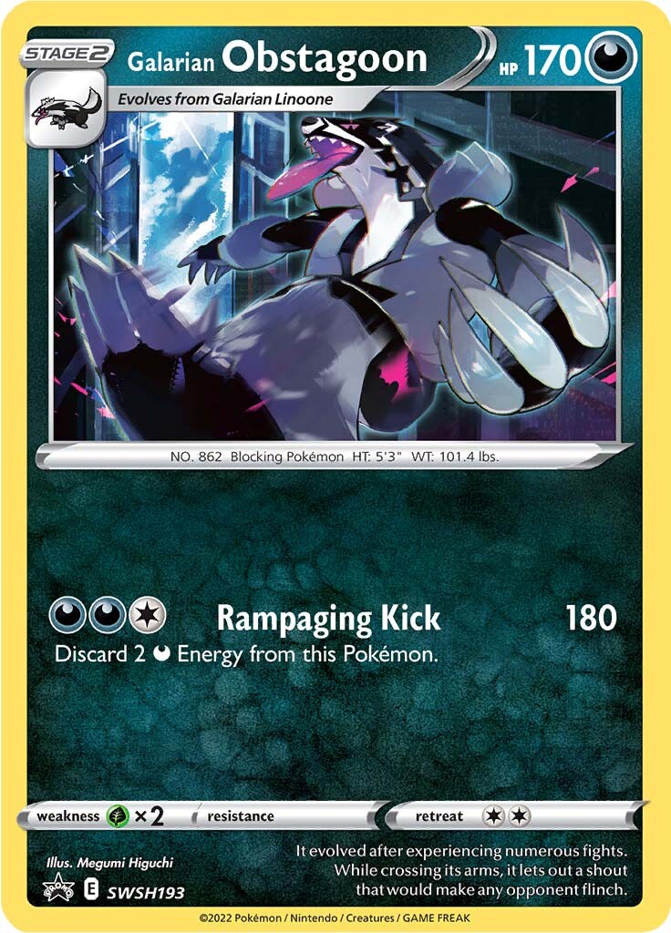 Galarian Obstagoon (SWSH193) [Sword & Shield: Black Star Promos] | Rock City Comics