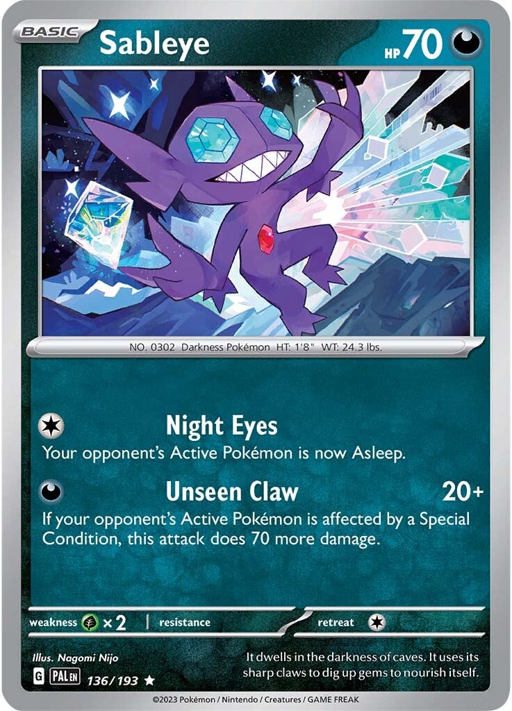 Sableye (136/193) [Scarlet & Violet: Paldea Evolved] | Rock City Comics