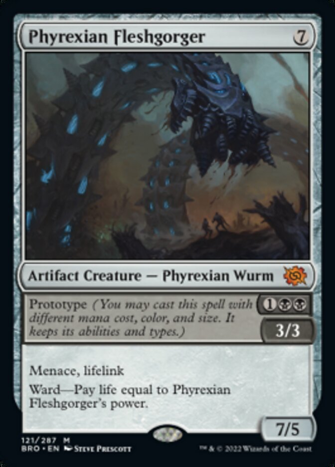 Phyrexian Fleshgorger (Promo Pack) [The Brothers' War Promos] | Rock City Comics