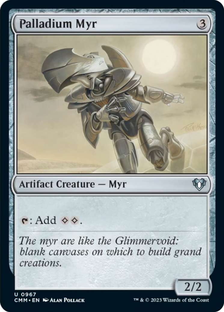 Palladium Myr [Commander Masters] | Rock City Comics