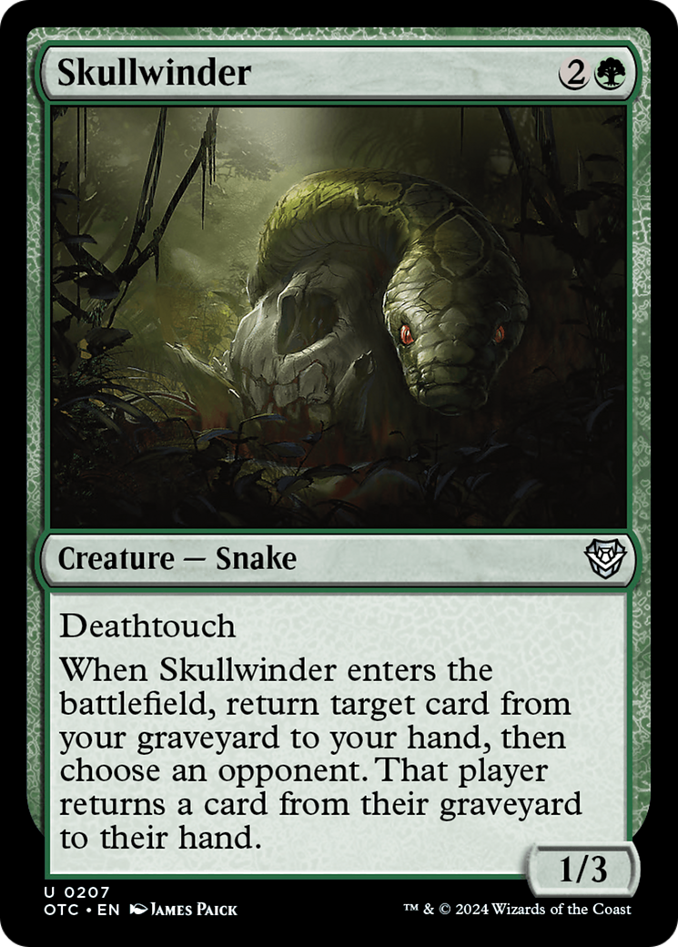 Skullwinder [Outlaws of Thunder Junction Commander] | Rock City Comics