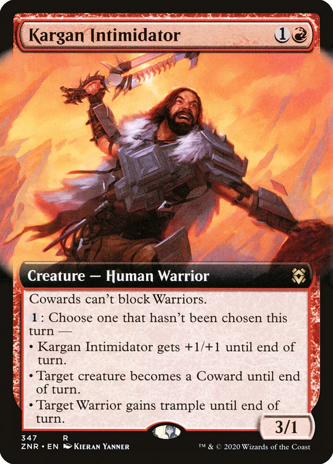 Kargan Intimidator (Extended Art) [Zendikar Rising] | Rock City Comics