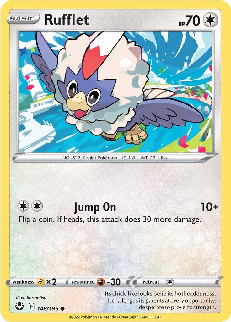 Rufflet (148/195) [Sword & Shield: Silver Tempest] | Rock City Comics