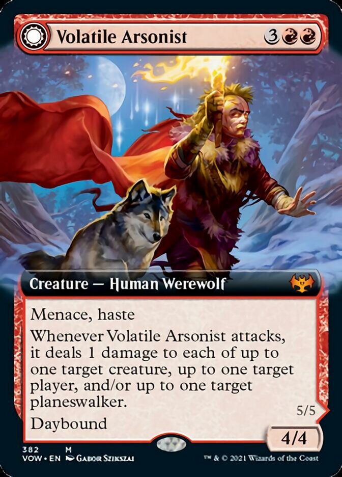 Volatile Arsonist // Dire-Strain Anarchist (Extended Art) [Innistrad: Crimson Vow] | Rock City Comics