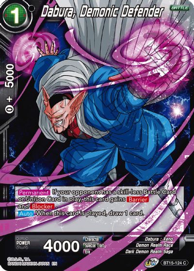 Dabura, Demonic Defender (BT15-124) [Saiyan Showdown] | Rock City Comics