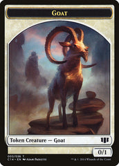 Goblin // Goat Double-Sided Token [Commander 2014 Tokens] | Rock City Comics