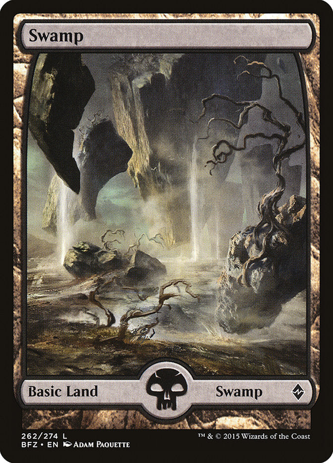 Swamp (262) (Full Art) [Battle for Zendikar] | Rock City Comics