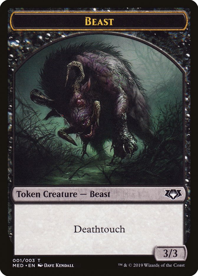 Beast Token [Mythic Edition Tokens] | Rock City Comics