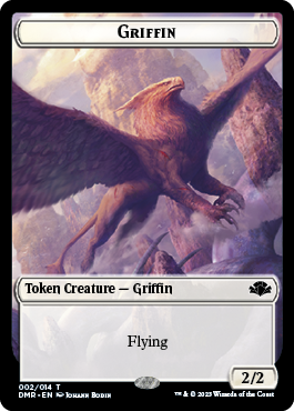 Elephant // Griffin Double-Sided Token [Dominaria Remastered Tokens] | Rock City Comics