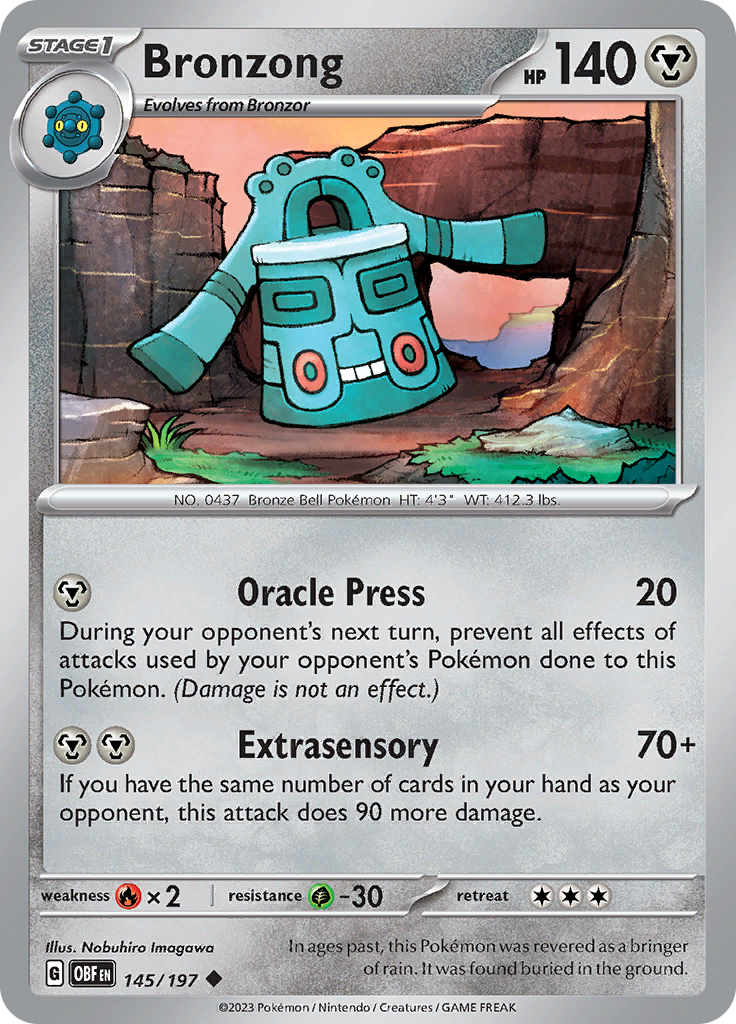 Bronzong (145/197) [Scarlet & Violet: Obsidian Flames] | Rock City Comics