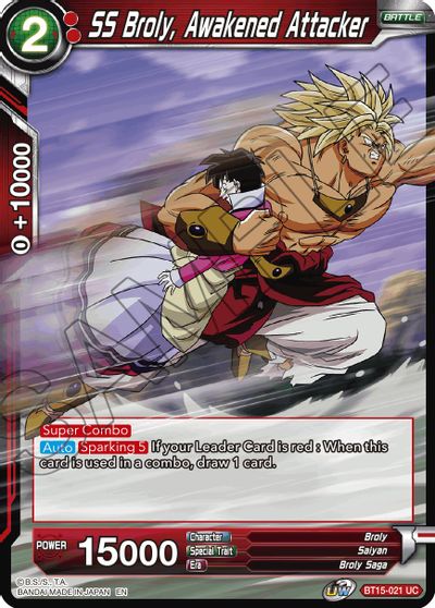 SS Broly, Awakened Attacker (BT15-021) [Saiyan Showdown] | Rock City Comics