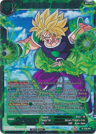 Overwhelming Energy Broly (Series 7 Super Dash Pack) (P-136) [Promotion Cards] | Rock City Comics