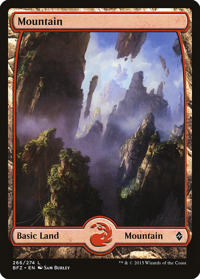 Mountain (266) (Full Art) [Battle for Zendikar] | Rock City Comics