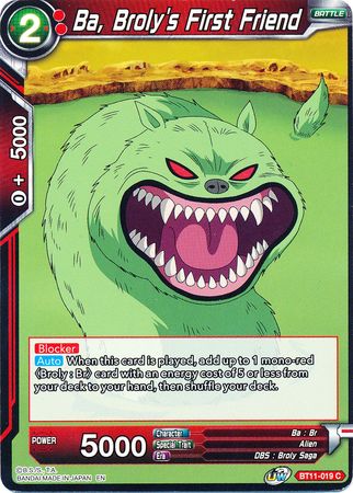 Ba, Broly's First Friend (BT11-019) [Vermilion Bloodline] | Rock City Comics