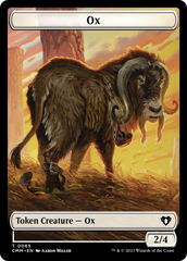 Phyrexian Golem // Ox Double-Sided Token [Commander Masters Tokens] | Rock City Comics