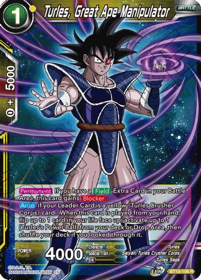 Turles, Great Ape Manipulator (BT15-106) [Saiyan Showdown] | Rock City Comics