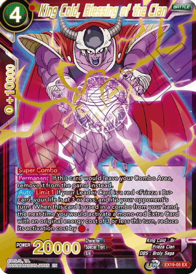 King Cold, Blessing of the Clan (EX19-05) [Special Anniversary Set 2021] | Rock City Comics