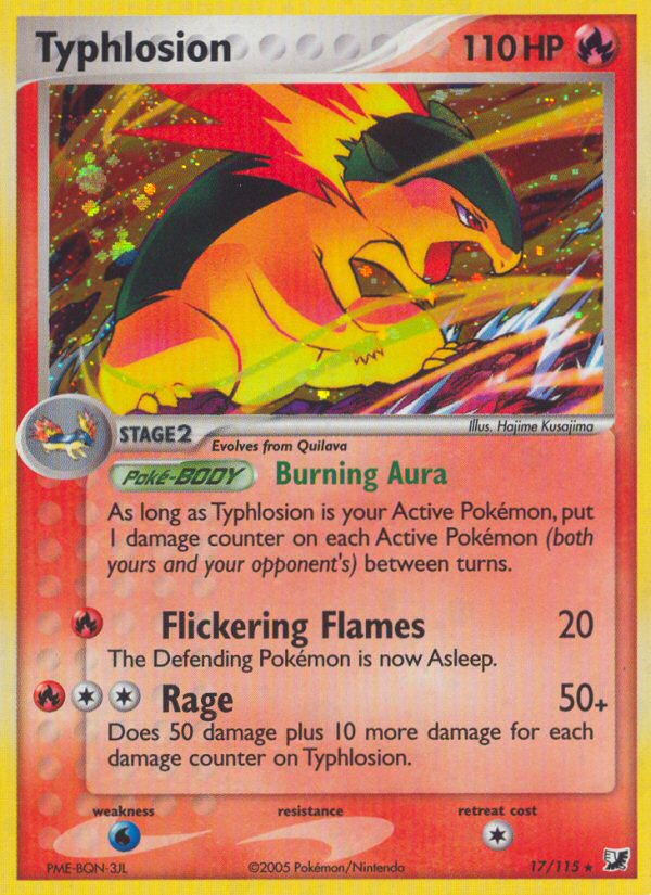 Typhlosion (17/115) [EX: Unseen Forces] | Rock City Comics