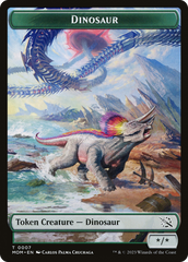 Elemental (09) // Dinosaur Double-Sided Token [March of the Machine Tokens] | Rock City Comics