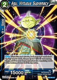 Agu, Virtuous Supremacy (Divine Multiverse Draft Tournament) (DB2-060) [Tournament Promotion Cards] | Rock City Comics