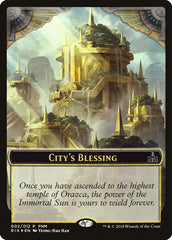 City's Blessing // Elemental Double-Sided Token [Friday Night Magic 2018] | Rock City Comics