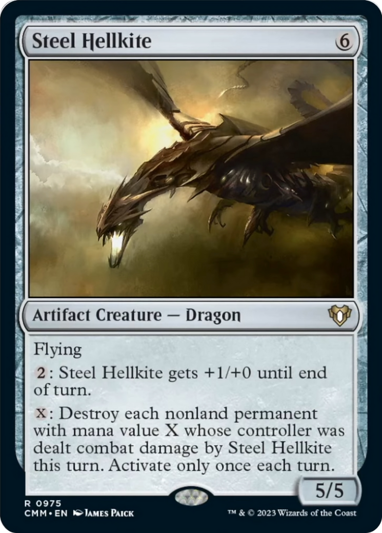 Steel Hellkite [Commander Masters] | Rock City Comics