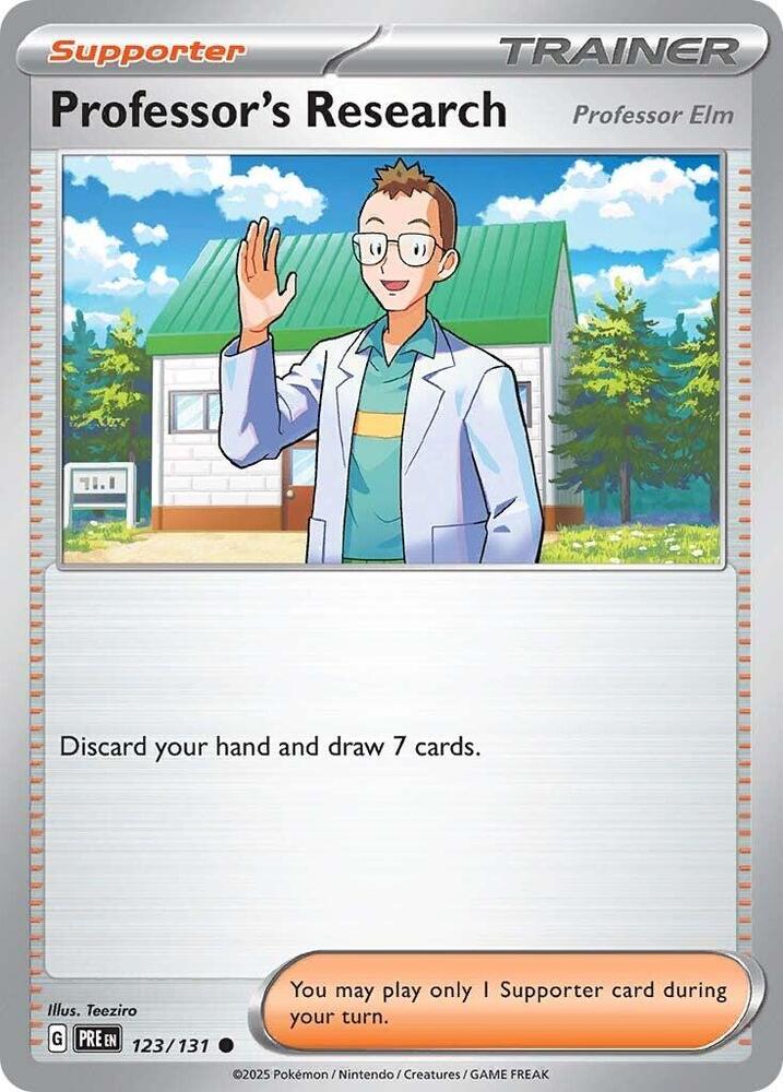 Professor's Research (123/131) [Professor Elm] [Scarlet & Violet: Prismatic Evolutions] | Rock City Comics