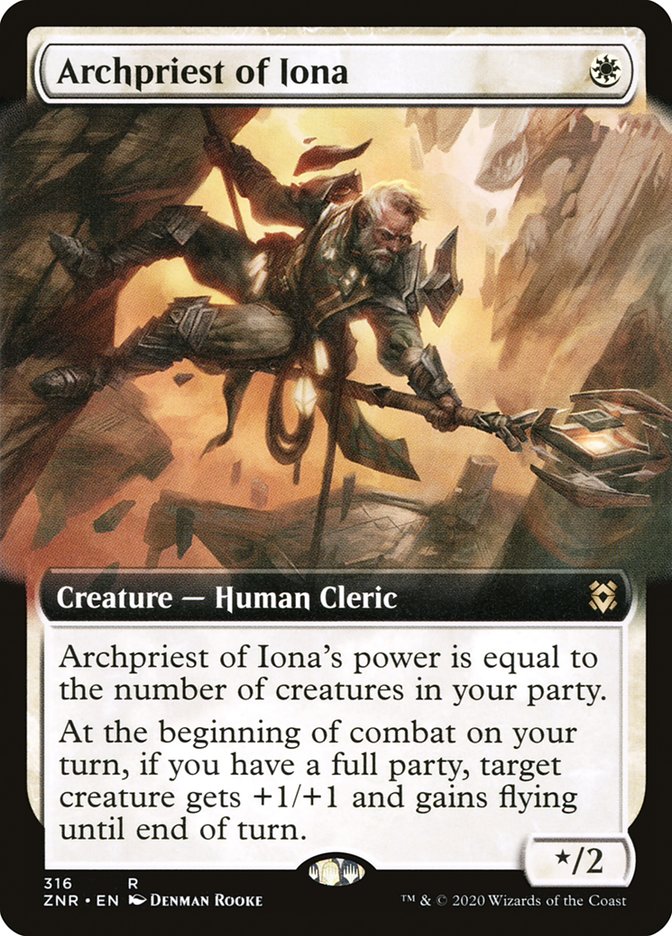Archpriest of Iona (Extended Art) [Zendikar Rising] | Rock City Comics