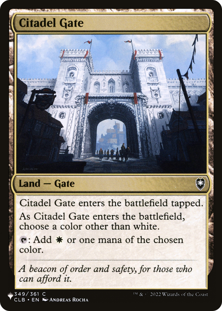 Citadel Gate [The List] | Rock City Comics