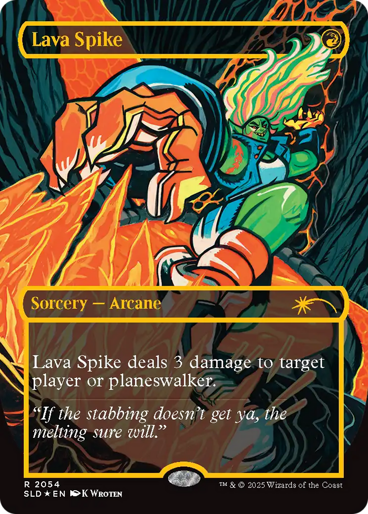 Lava Spike (2054) (Raised Foil) [Secret Lair Drop Series] | Rock City Comics