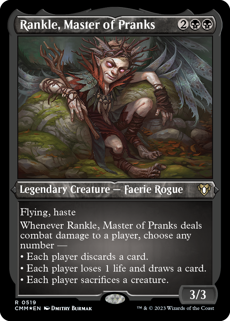 Rankle, Master of Pranks (Foil Etched) [Commander Masters] | Rock City Comics