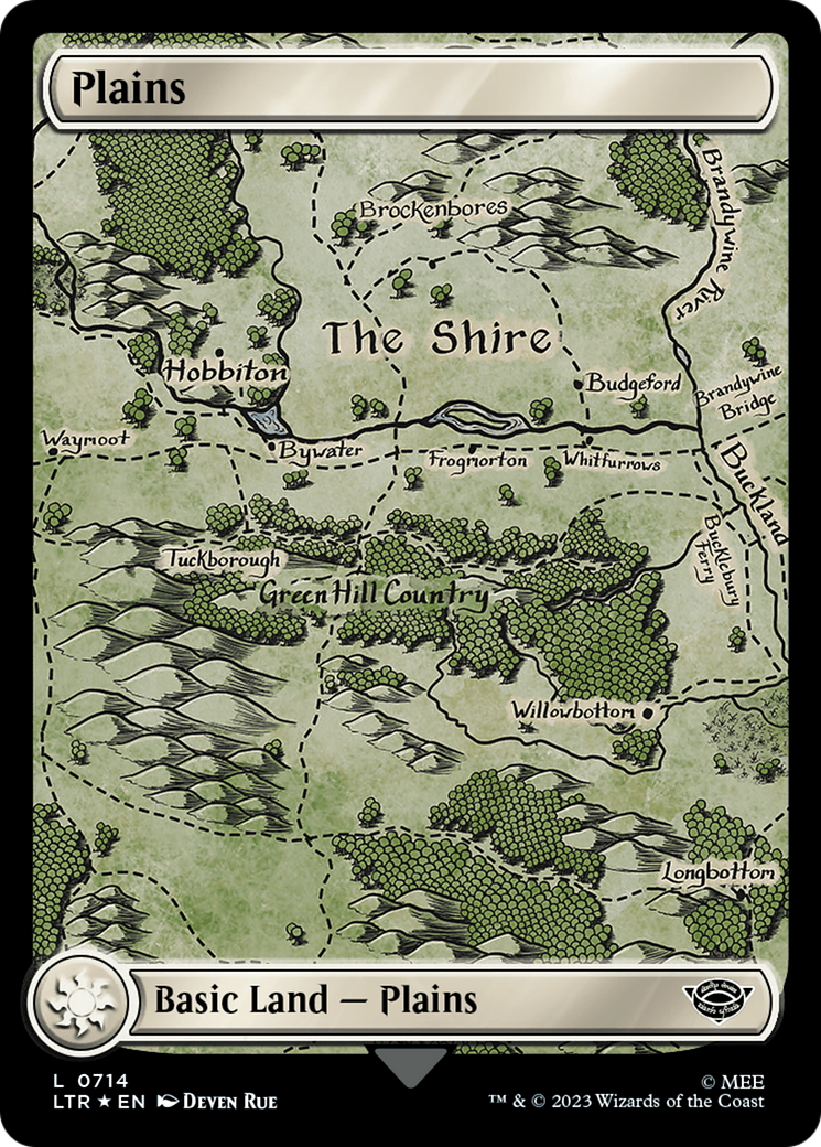 Plains (0714) (Surge Foil) [The Lord of the Rings: Tales of Middle-Earth] | Rock City Comics