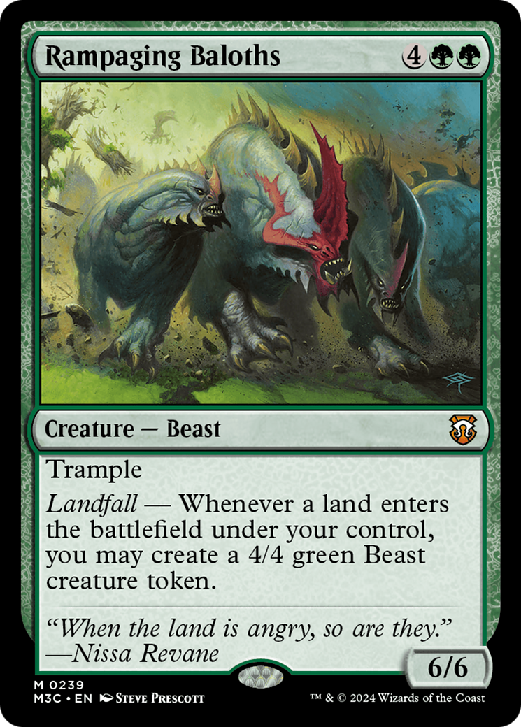 Rampaging Baloths (Ripple Foil) [Modern Horizons 3 Commander] | Rock City Comics