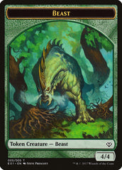 Beast (005) // Soldier Double-Sided Token [Archenemy: Nicol Bolas Tokens] | Rock City Comics