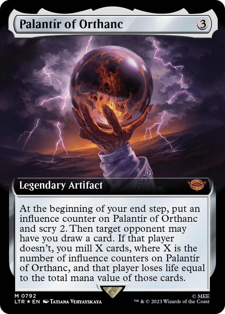 Palantir of Orthanc (Extended Art) (Surge Foil) [The Lord of the Rings: Tales of Middle-Earth] | Rock City Comics