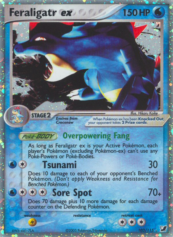 Feraligatr ex (103/115) [EX: Unseen Forces] | Rock City Comics