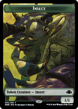 Insect // Bird Double-Sided Token [Dominaria Remastered Tokens] | Rock City Comics