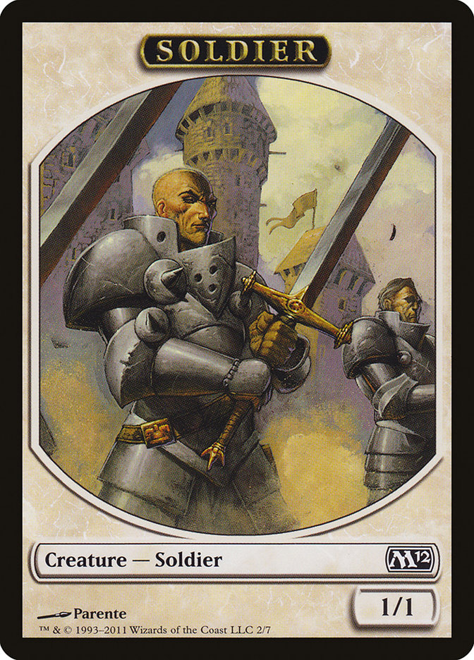 Soldier Token [Magic 2012 Tokens] | Rock City Comics