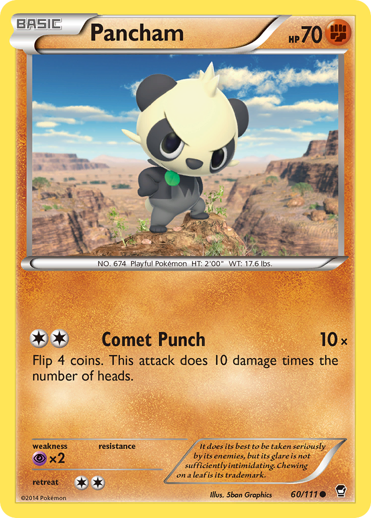 Pancham (60/111) [XY: Furious Fists] | Rock City Comics
