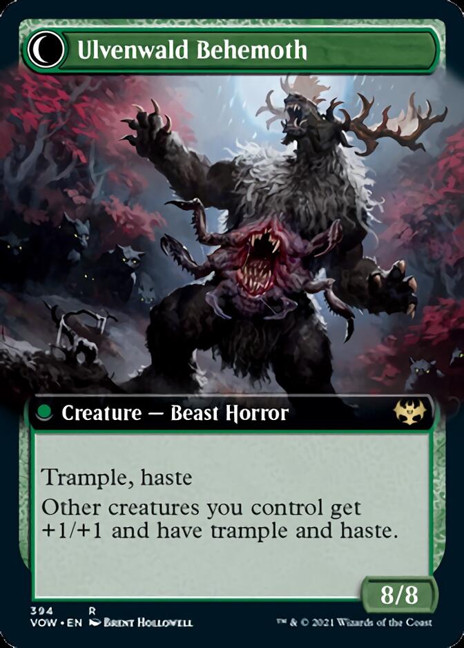 Ulvenwald Oddity // Ulvenwald Behemoth (Extended Art) [Innistrad: Crimson Vow] | Rock City Comics