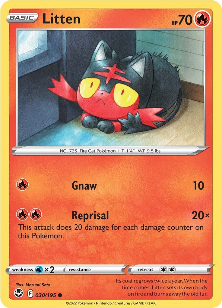 Litten (030/195) [Sword & Shield: Silver Tempest] | Rock City Comics