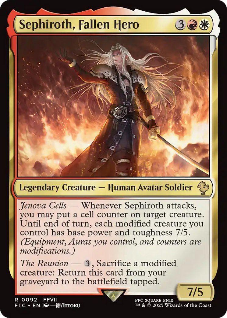 Sephiroth, Fallen Hero [FINAL FANTASY Commander] | Rock City Comics