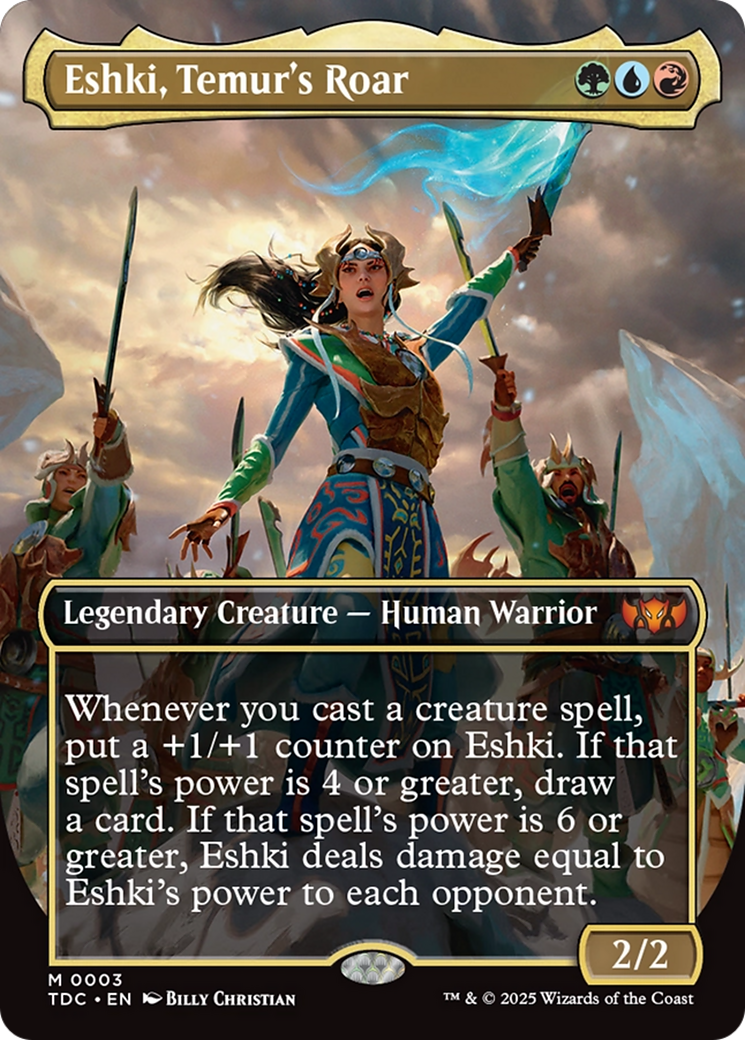Eshki, Temur's Roar (Borderless) [Tarkir: Dragonstorm Commander] | Rock City Comics