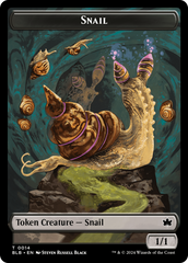 Snail // Thundertrap Trainer Double-Sided Token [Bloomburrow Tokens] | Rock City Comics