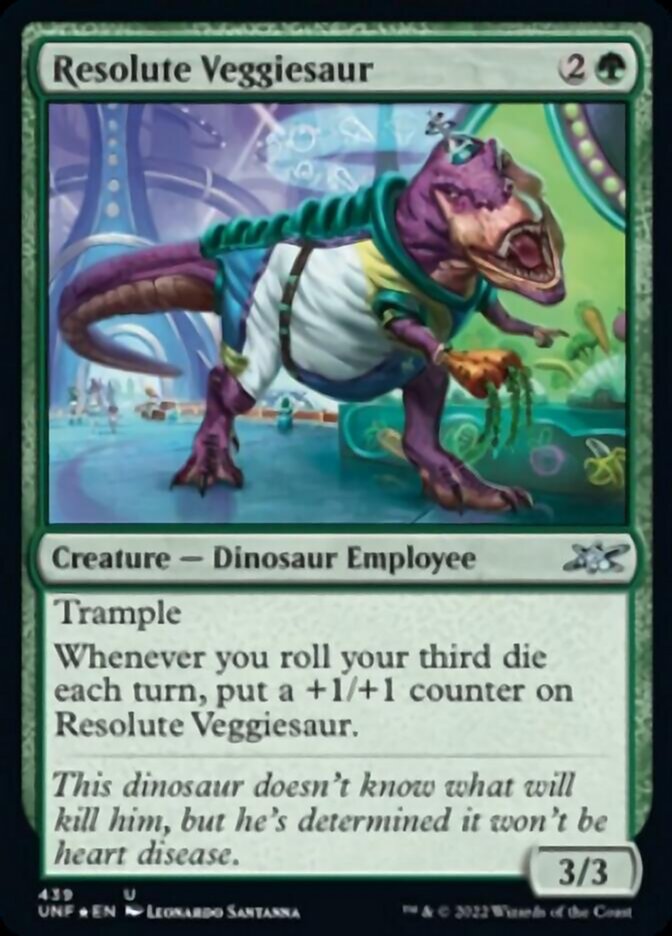 Resolute Veggiesaur (Galaxy Foil) [Unfinity] | Rock City Comics